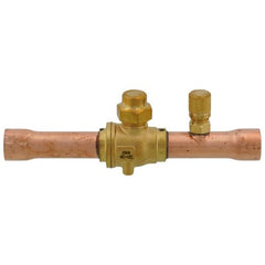 WHITE-RODGERS White-Rodgers 081068 bvss-058t refrigeration ball valve w/ access valve, brass locking seal cap, thread holes 5/8 inches odf