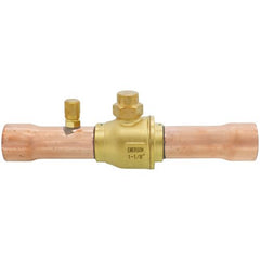 WHITE-RODGERS White-Rodgers 081019 BVSS series refrigeration ball valve with access valve 1-1/8 inches ODF brass locking seal cap