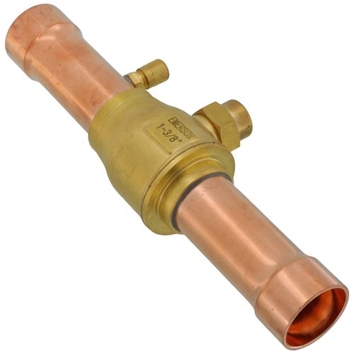 WHITE-RODGERS White-Rodgers 081020 BVSS Series Refrigeration Ball Valve with Access Valve 1-3/8 inches ODF