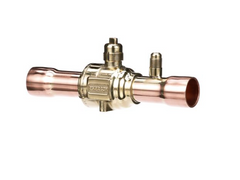 WHITE-RODGERS White-Rodgers 081016 5/8 inches ODF BVSS Series Refrigeration Ball Valve With Access Valve, Brass Locking Seal Cap