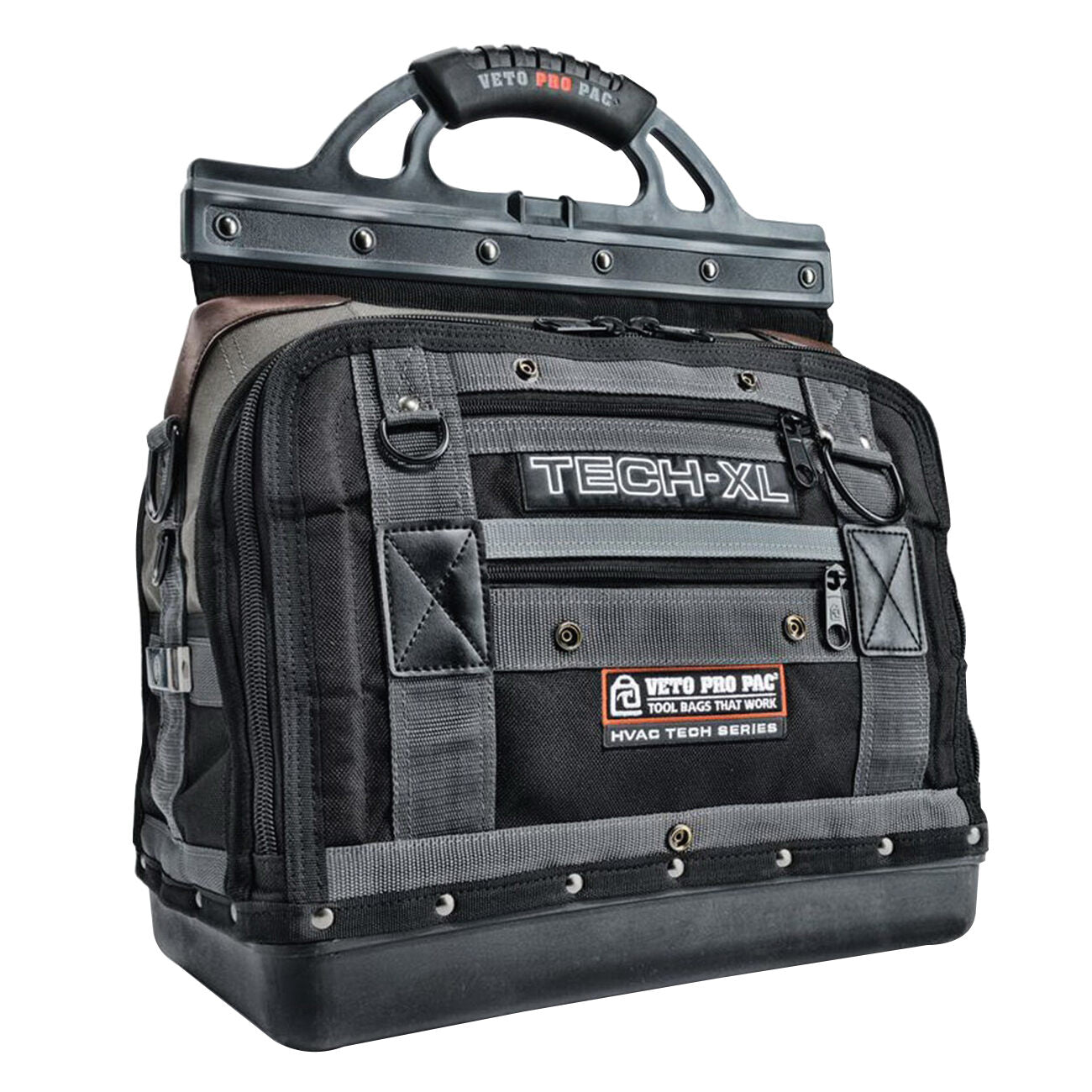 VETO PRO PAC Veto Pro Pac VPP10071 Extra Large Tech Tool Bag 80 Pockets Small/Large D Rings