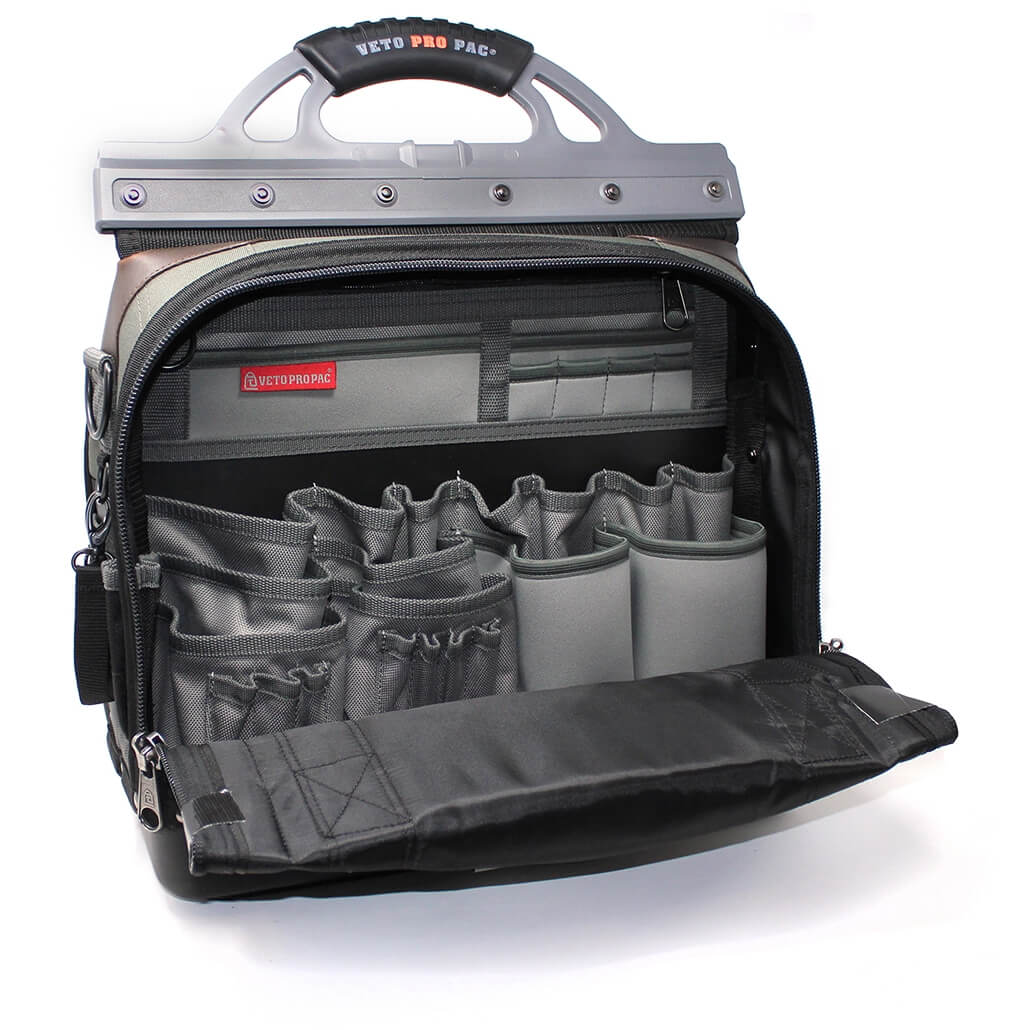 VETO PRO PAC Veto Pro Pac VPP10071 Extra Large Tech Tool Bag 80 Pockets Small/Large D Rings