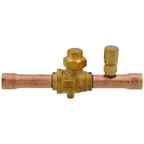WHITE-RODGERS White-Rodgers 081067 BVSS-012T Refrigeration Ball Valve with Access Valve 1/2 inches ODF