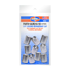 UNIWELD Uniweld ulrc14-10 locking refrigerant cap 1/4 inch 10-pack