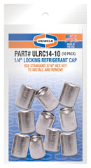 UNIWELD Uniweld ulrc14-10 locking refrigerant cap 1/4 inch 10-pack