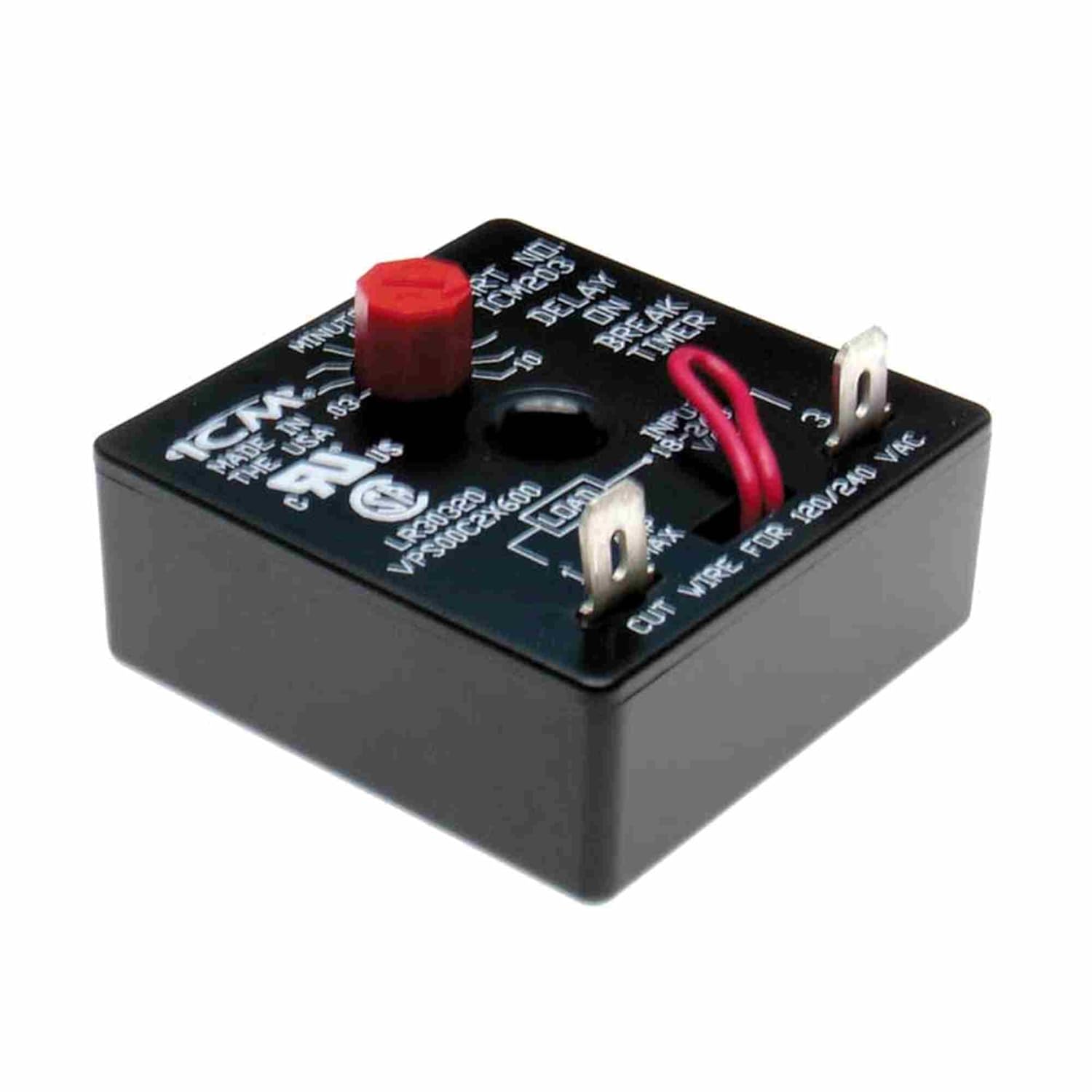 ICM CONTROLS Icm Controls ICM203 Delay on Break Timer 18-240 Vac 1.25 inches Height, 2 inches Width 2 inches Length ICM203B