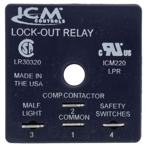 ICM CONTROLS Icm Controls icm220b lockout relay 18-30v spdt