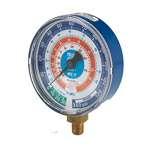 YELLOW JACKET Yellow Jacket 49145 Gauge (Degrees C), 3-1/8 inches Pressure, bar/psi, R-12/22/502