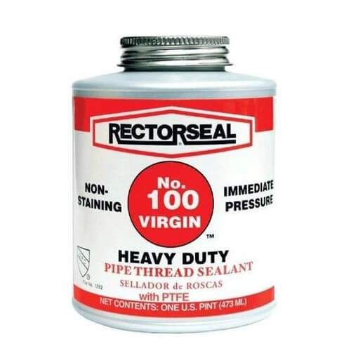 RECTORSEAL Rectorseal 22431 No. 100 Virgin Multi-Purpose Pipe Thread Sealant 1 Pt