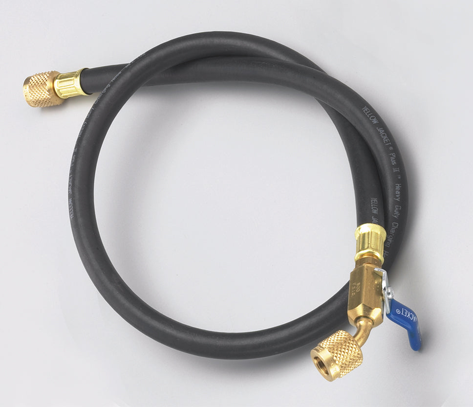 YELLOW JACKET Yellow Jacket 15436 Plus II 1/4 inch Heavy Duty Charging Hose 36 inch