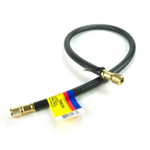 YELLOW JACKET Yellow Jacket 15636 combination charging/vacuum hose 3/8 inch ID 36 inch length 3/8 inch straight flare x 3/8 inch straight flare 0 degree angle