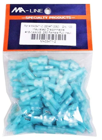 MONTI & ASSOCIATES Monti & Associates MA03471-2 Fully Insulated Disconnect 16-14 Female 100-Pack