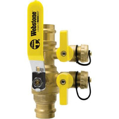 NIBCO Nibco H-88614 Webstone purge and fill series ball valve 1 in press brass 250 psi CWP
