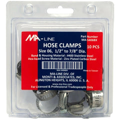MONTI & ASSOCIATES Monti & Associates MA-5406BX MA line 3/8–7/8 clamp, 10/box