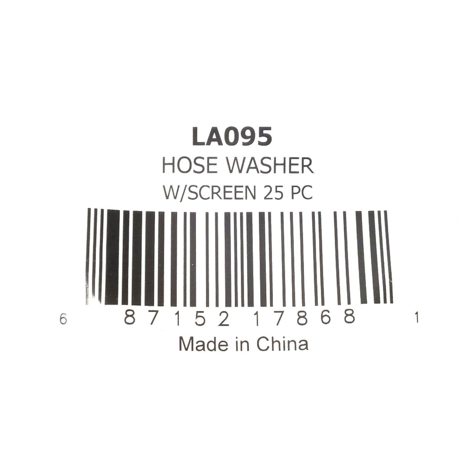 SUPCO Supco LA095 hose washer w/screen 25 pc A92