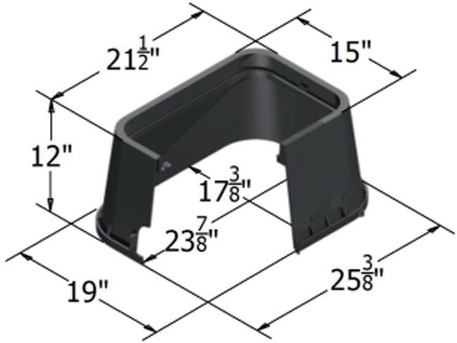 CARSON Carson 12201002 6 Ext Jumbo VB Green Body & ICV Lid T Cover Valve Box