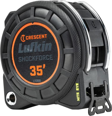 APEX Apex L1135B-02 Shockforce G1 Nite Eye Tape Measure 1-3/16 inches x 35 feet