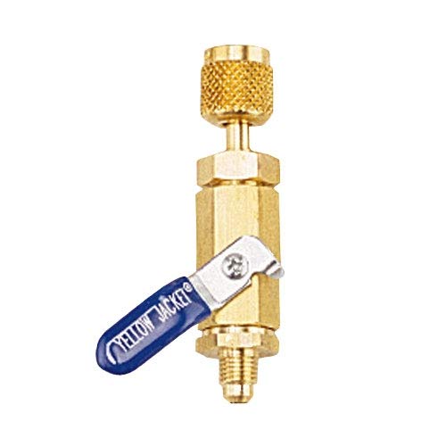 YELLOW JACKET Yellow Jacket 93846 Vacuum/Charging Ball Valve 3/8 Inch SAE Male Flare x 3/8 Inch SAE Female Flare