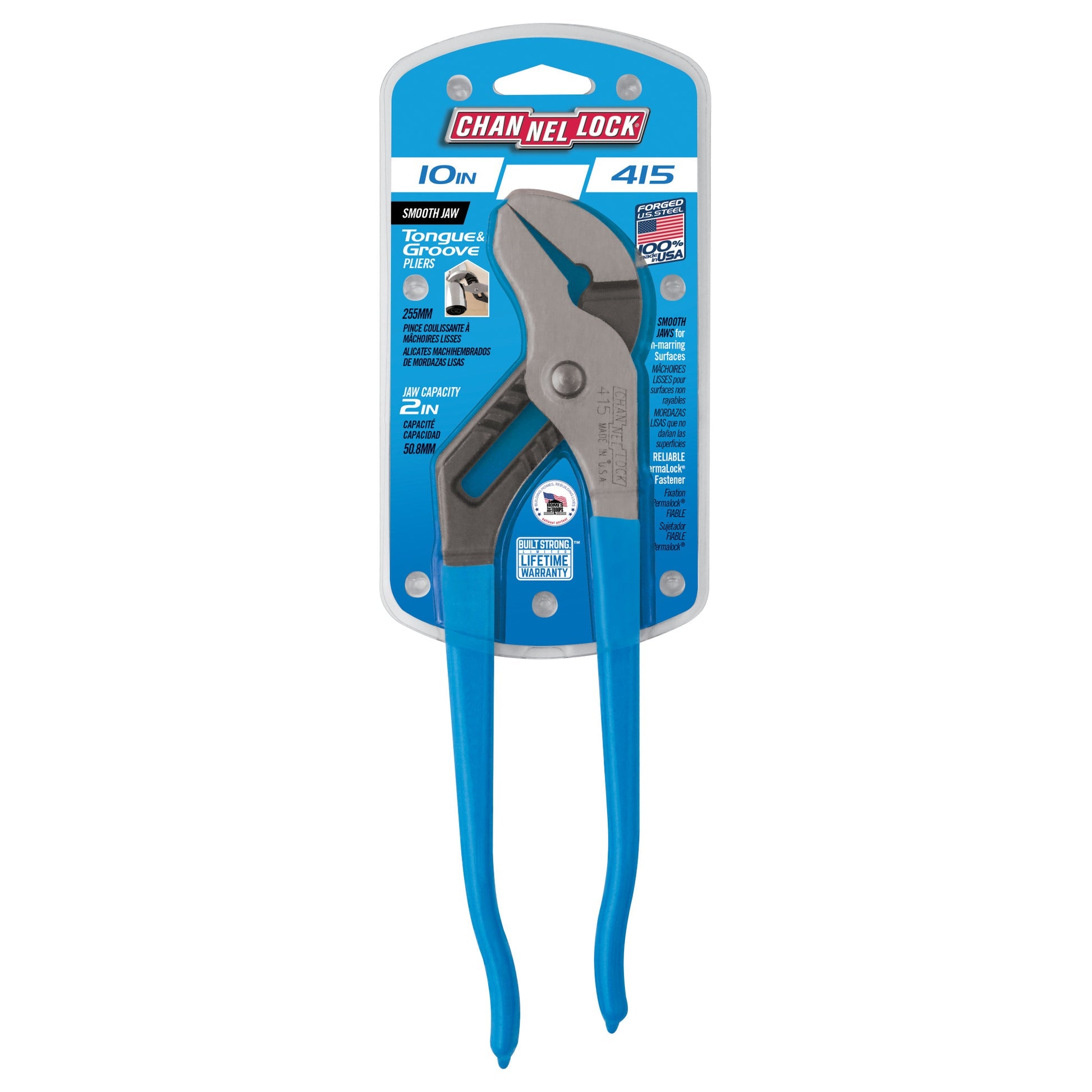 CHANNLOK Channlok 415 smooth jaw tongue and groove pliers 10-inch