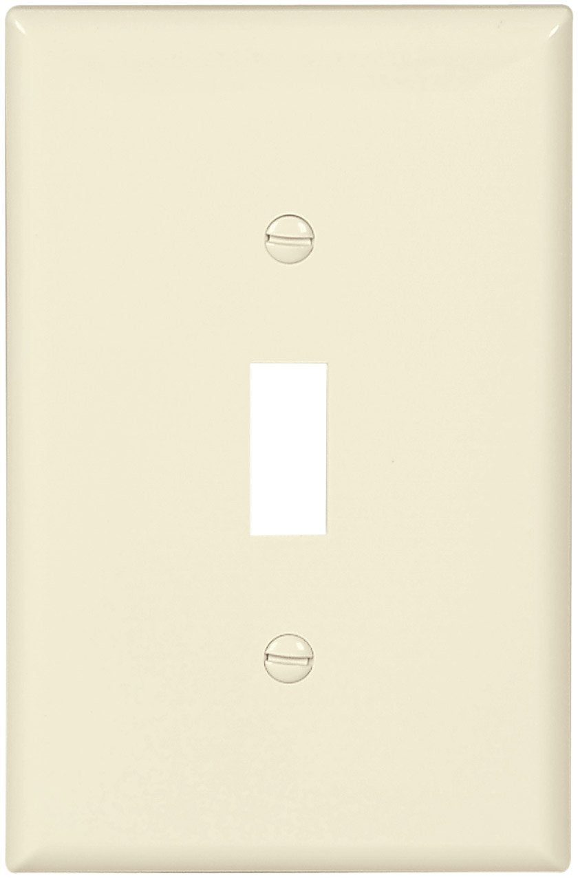 EATON Eaton PJ1LA Toggle Wall Plate 1 Gang (Pack of 25)
