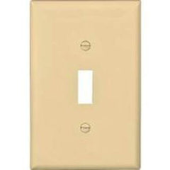 EATON Eaton PJ1LA Toggle Wall Plate 1 Gang (Pack of 25)