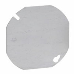 EATON Eaton TP322 Octagon Box Cover 4 inch Blank Steel Flat Blank Octagon Shape