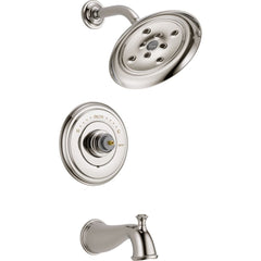 DELTA FAUCET Delta Faucet T14497-PNLHP Cassidy One Handle Single Function Bathtub & Shower Faucet 8 inch Raincan Showerhead