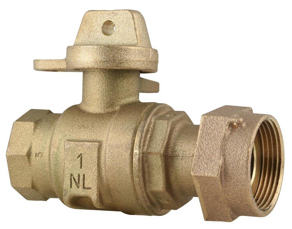 FORD METER BOX Ford Meter Box B13-444W-NL 1 in. Straight Ball Meter Valve