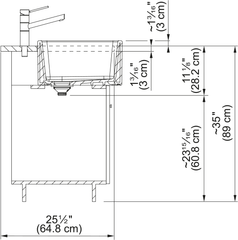 FRANKE Franke CRK71036-GWH Ceranova Apron Front Sink 36-in. x 19-in.