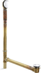 KOHLER Kohler K-7265-CP Clearflo Brass Toe Tap Bath Drain 1.5