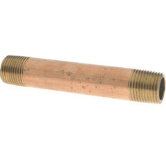 MERIT BRASS Merit Brass 2108-450 lead free seamless red brass pipe nipple 140 psi 1/2 in. x 4-1/2 in.