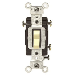 LEVITON Leviton CS320-2I 20 amp, 120/277 volt, toggle 3-way AC quiet switch, commercial spec grade, grounding, side wired