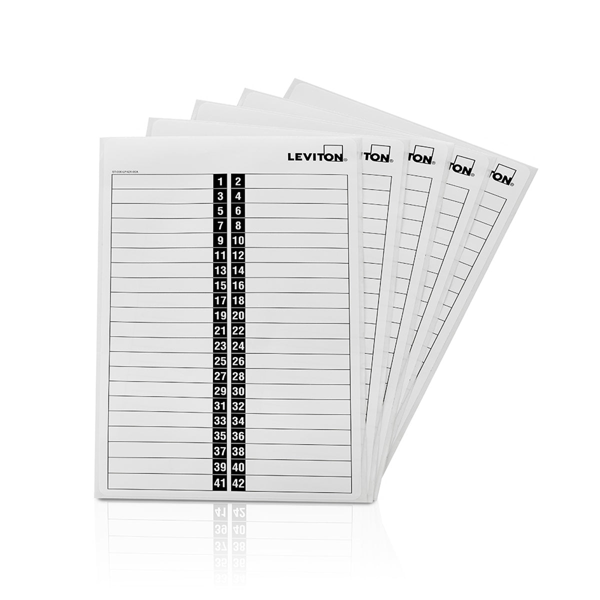 LEVITON Leviton LSTIK circuit identification sticker 4-3/4 in H x 9-1/8 in W LSTK4