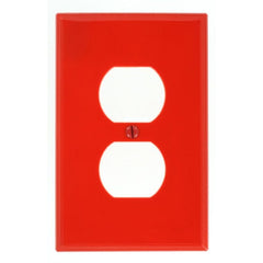 LEVITON Leviton PJ8-R 1-gang 1-duplex midway nylon wallplate midway size 1 pack