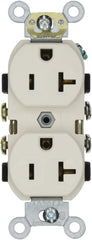 LEVITON Leviton CR20-T narrow body duplex receptacle straight blade 20-amp 125-volt