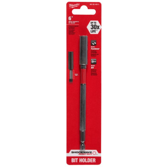 MILWAUKEE Milwaukee 48-32-4511 shockwave bit holder 6 inch
