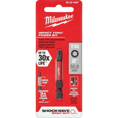 MILWAUKEE Milwaukee 48-32-4487 Shockwave T30 Torx Power Impact Screwdriver Bit 2 in.