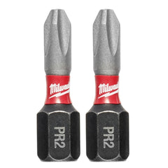 MILWAUKEE Milwaukee 48-32-4444 Shockwave #2 Phillips Reduced Dia 1 In. Insert Impact Screwdriver Bit (2-Pack)
