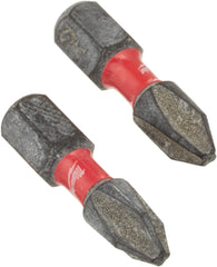 MILWAUKEE Milwaukee 48-32-4412 SHOCKWAVE #2 Phillips 1 in. Insert Impact Screwdriver Bit (2-Pack)