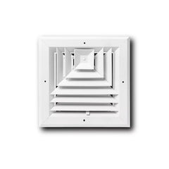 METAL-FAB Metal-Fab MFEASC10W3 extruded aluminum sidewall/ceiling 10x10 3-way