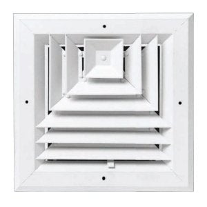 METAL-FAB Metal-Fab MFEASC10W3 extruded aluminum sidewall/ceiling 10x10 3-way