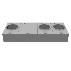 MILBANK Milbank U1253-X 4 term, ringless, large closing plate, 3 position 200a 300v 5.125l x 34.5w x 14h