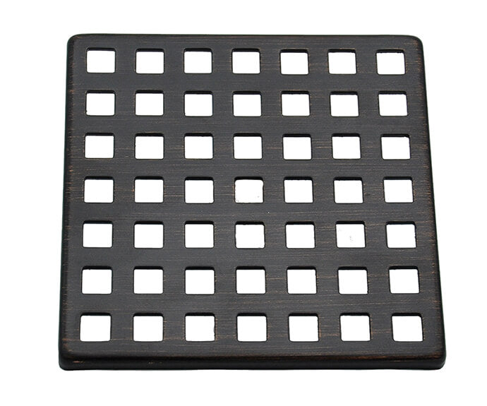 MOUNTAIN PLUMBING Mountain Plumbing MT607/BN Mountain Re-Vive Select Series Squares Shower Grid 4 inch square