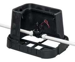 ORBIT Orbit 53230 Sprinkler Valve Box Platform with Removable Pipe Windows Rectangular