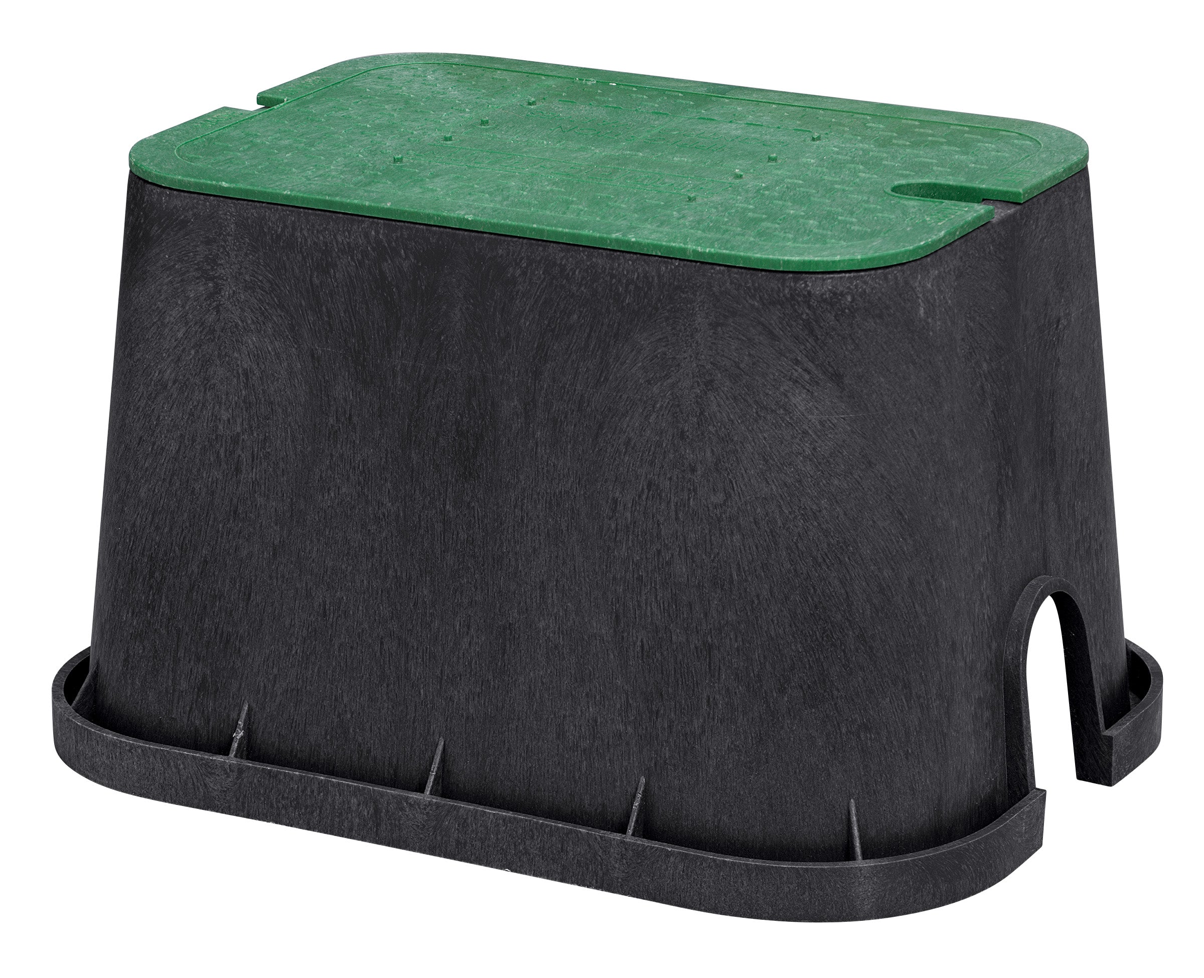 ORBIT Orbit 53230 Sprinkler Valve Box Platform with Removable Pipe Windows Rectangular