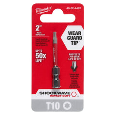 MILWAUKEE Milwaukee 48-32-4482 Shockwave T10 Torx 2 In. Power Impact Screwdriver Bit