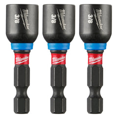 MILWAUKEE Milwaukee 49-66-4525 Shockwave 3/8 in. x 1-7/8 in. Power Impact Nutdriver (3-Pack)