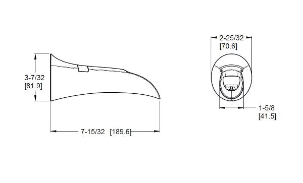 PFISTER Pfister 920-209J Rhen diverting trough tub spout 7-15/32 inch