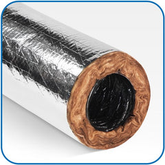 QUIETFLEX Quietflex 830C R4.2 Rip-Stop Silver Flex 8 inches 25ft Box