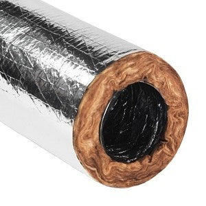 QUIETFLEX Quietflex 670C Rip Stop Insulated Flexible Duct 6 in ID x 25 ft L